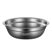 莱柏顿纯钛汤盆食品级家用油盆厨房打蛋盆菜盆户外便携野餐钛碗饭盆面碗
