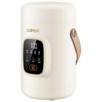 苏泊尔(SUPOR)电水壶便携式烧水壶家用旅行户外1.4L/升容量多功能电热水壶双层保温壶电热水杯养生SW-14T01A