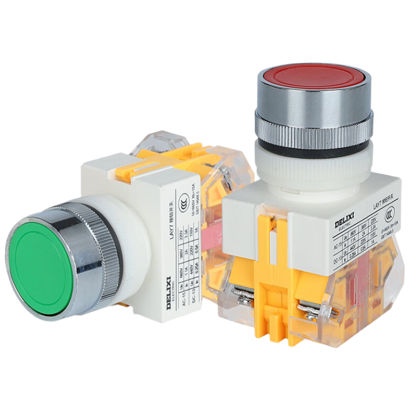 德力西(DELIXI) LAY7-11BN 按钮开关 绿色/红色 备注颜色