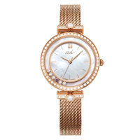 依波(EBOHR)卡纳系列新品国风红海棠女表气质高级感女款石英表国送女520礼物玉海棠51853426