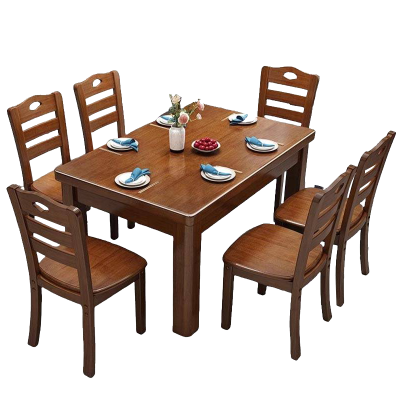 鑫龙悦 餐桌椅 1.2米桌+4把椅子 套