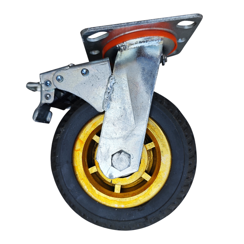 嘉禾宜茂 万向轮 橡胶带刹车4寸 个