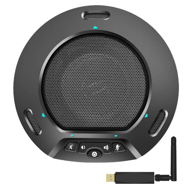 润普Runpu 视频会议全向麦克风2.4G无线连接电脑免驱360收音放音一体桌面麦克风RP-S-Y350W