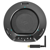 润普Runpu 视频会议全向麦克风2.4G无线连接电脑免驱360收音放音一体桌面麦克风RP-S-Y350W