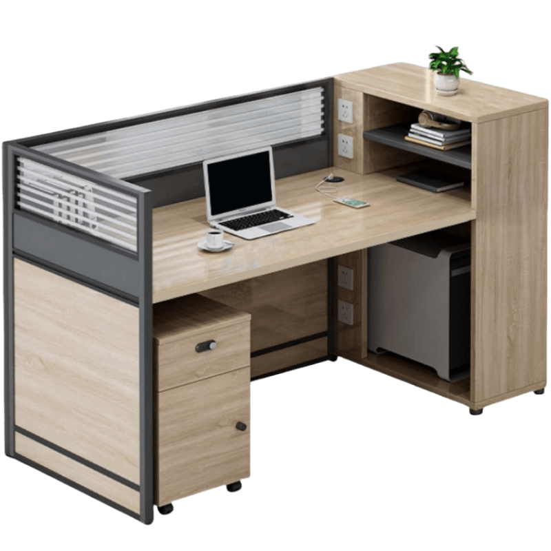 亿洛莱 单人办公桌+柜 1200*600*1100mm 张