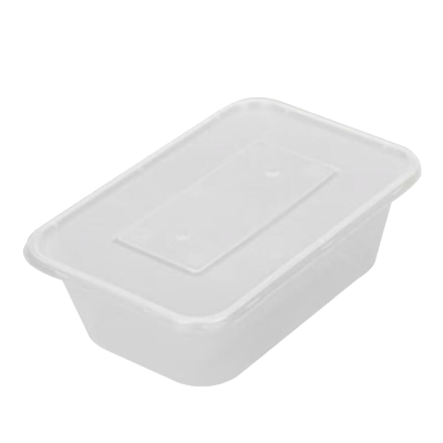 安居先森 一次性餐盒透明单格方盒一箱300套 (1000ml方盒)