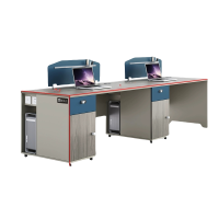 盛铁达 并排两人位办公桌2400*600*1100mm STD-XXBS12 张