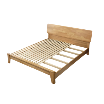 攸形实木床150*200*42cm张