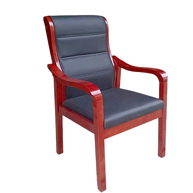河洛伟业会议椅木质把