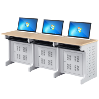 铭思达升降桌三人位张