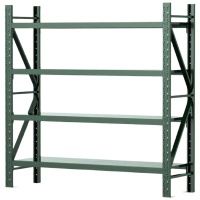质凡货架仓库货架置物架展示架军绿色轻型长200宽60货架承重200kg