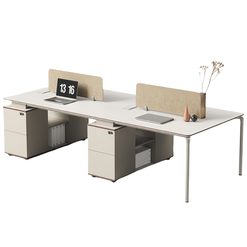 铭思达屏风办公桌2.8米四人张