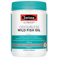 Swisse成人无腥味深海鱼油胶囊400粒/瓶装 鱼油/深海鱼油 高含量1000mg 香港保税随机发