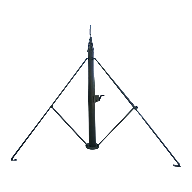 灵将途 可车载移动快装式 12米手电一体升降杆避雷针含三脚支架 LJT-A356-SDYT12B