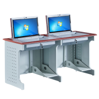 铭思达翻转电脑桌双人位张