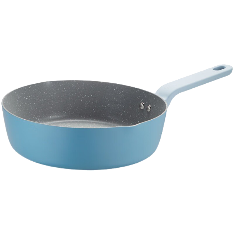 炊大皇煎锅26cm加深加高多功能多彩深煎盘蓝灰JG26DCLH