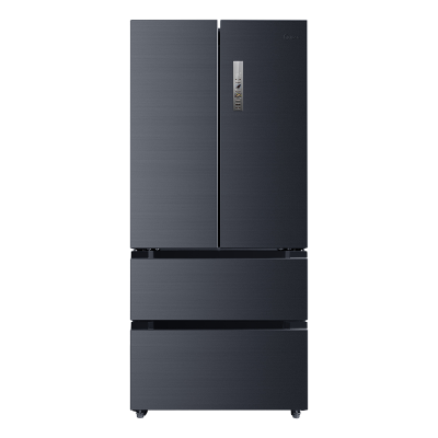 美的(Midea)508升法式对开多门智能一级电冰箱BCD-508WTPZM(E)莫兰迪灰 除菌净味四开门双系统国补