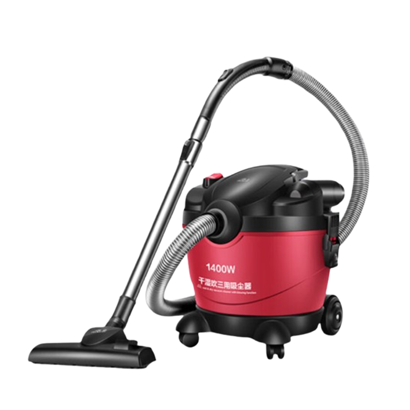 小狗吸尘器家用干湿吹三用不生锈不变形大功率桶式吸尘器D-809