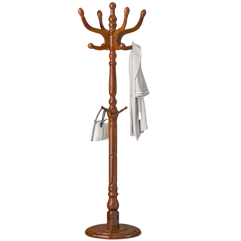 豫龙都衣架实木个