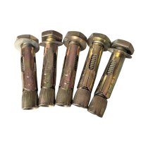 vzi 镀彩锌帽型六角头地板膨胀螺栓 M12*100(10个) 包