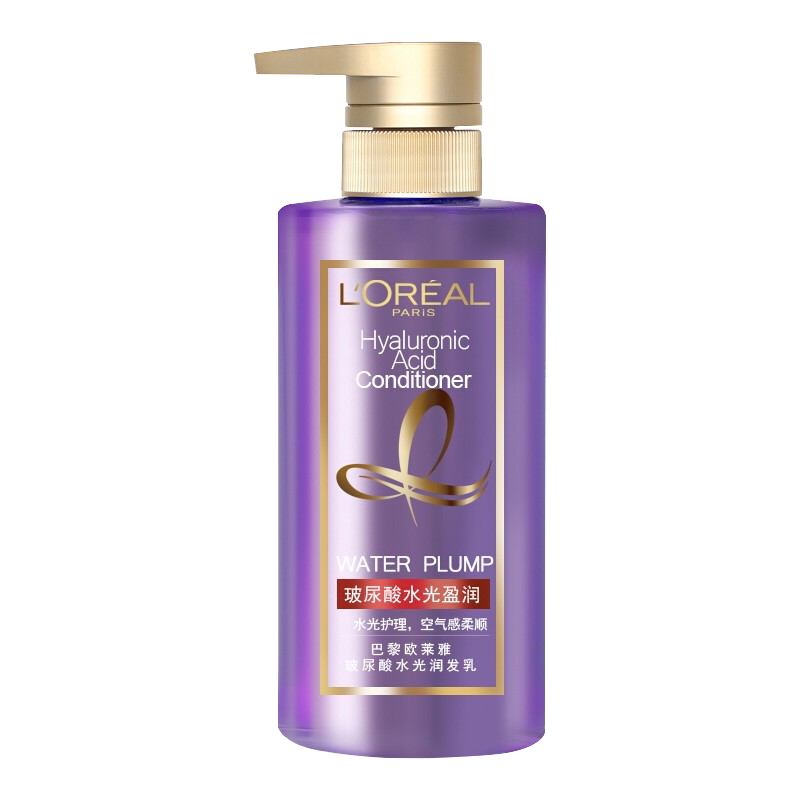 欧莱雅(LOREAL)玻尿酸水光莹润润发乳护发素440ml(水光护理 空气感柔顺)