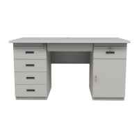 豫百科钢制办公桌1200*600*750mm/张