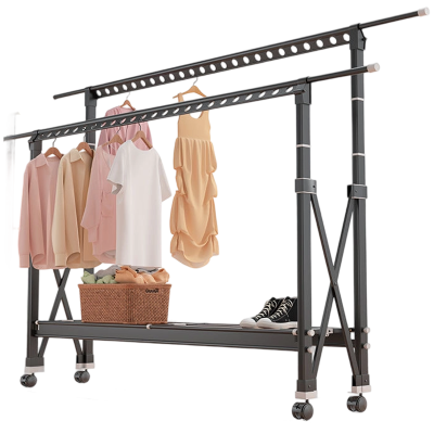 班龙落地晾衣架折叠个