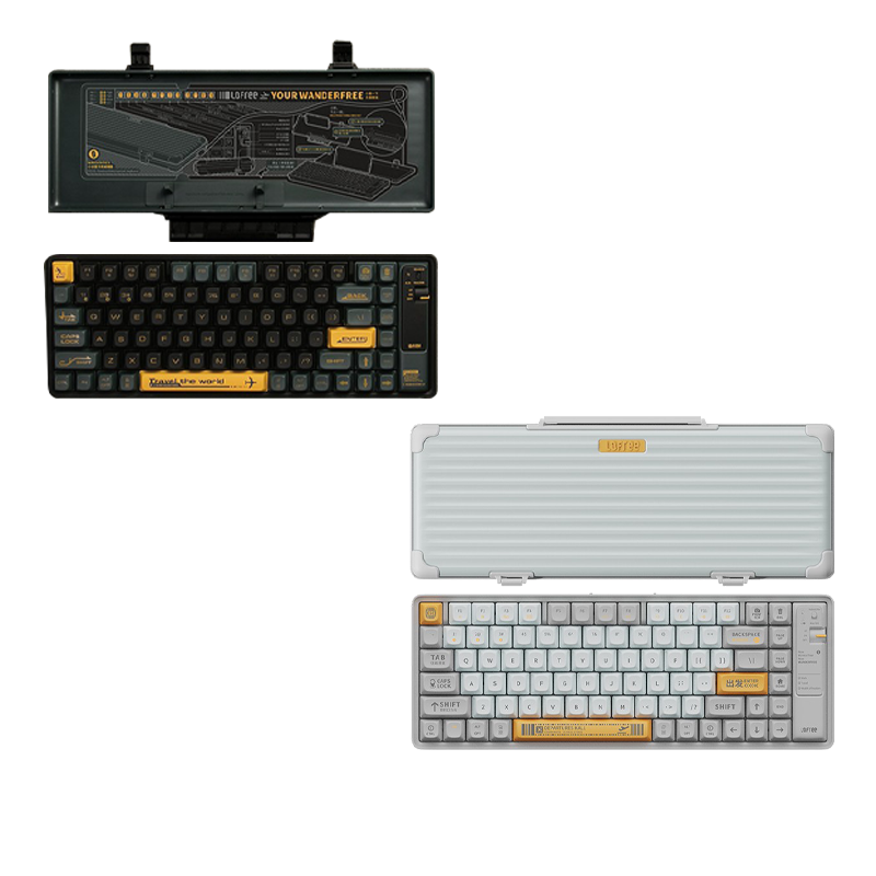 洛斐键盘多功能顺滑小浪蓝牙机械键盘OE901(颜色随机)