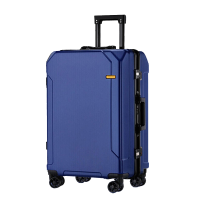 袋鼠威威 拉杆箱 行李箱 蓝色24寸铝框款ZC1933G