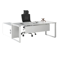 质凡老板桌简约现代女主管领导总经理大班台 1400*800*750mm 含安装