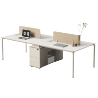 铭思达屏风办公桌2.8米四人张