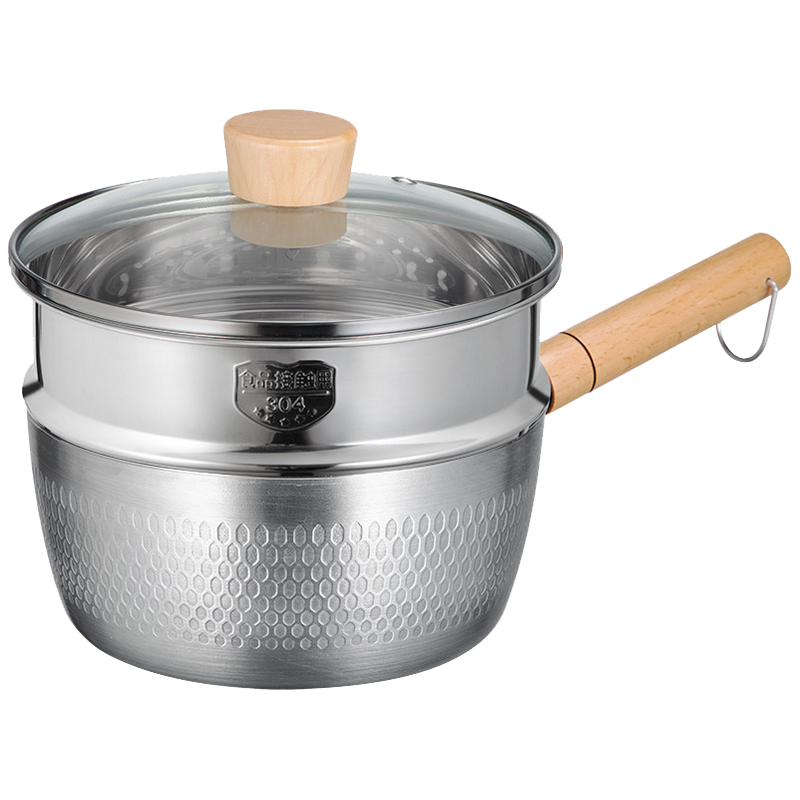 炊大皇奶锅18cm不糊不粘一锅多用不挑灶具日式铝制锅JA18SP