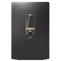 智叶舟钢制保险箱指纹密码380*340*600mm台