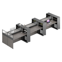 伟樽屏风办公桌六人位450*120*110cm张