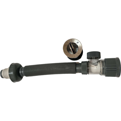 蔚珺ABS翻板带管面盆下水器通用型个