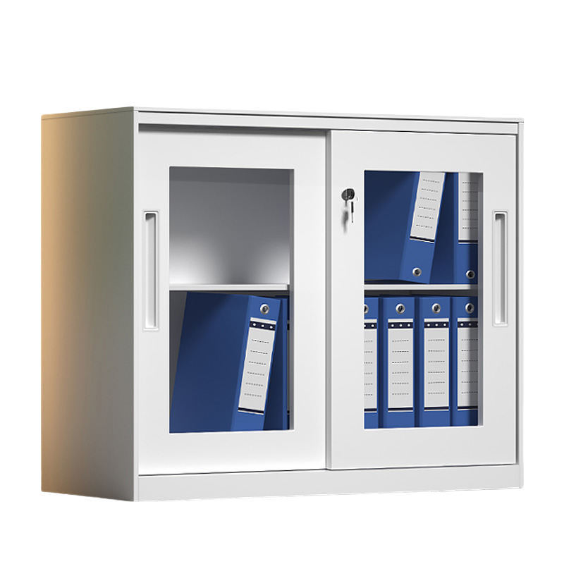 智叶舟玻璃矮柜移门900*400*760mm台