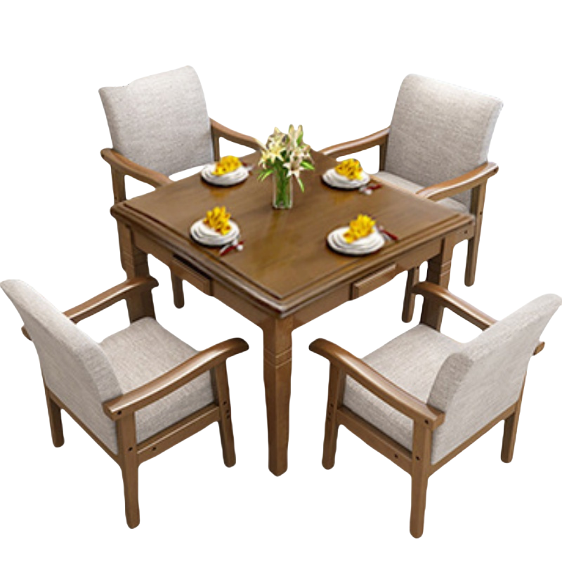 华立伟休闲餐桌椅一桌四椅套