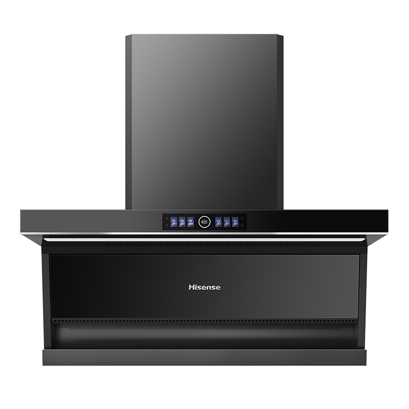 海信纤薄油烟机DS11HMini 75cm尺寸顶侧双吸24m³吸力净魔方排烟机