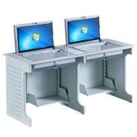 铭思达翻转电脑桌双人位张