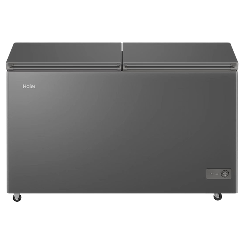 海尔(Haier)卧式冷柜365L容量 冷藏冷冻双温大容量冰柜商用家用卧式双门冻藏双温 FCD-365GHKPT