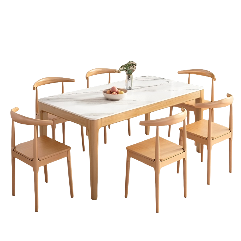 班龙岩板餐桌C140套
