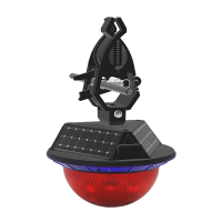 苏识 SS4903H DC3.7V 0.5W 0.3Hz IP66 LED太阳能语音警示灯(计价单位:盏)黑色