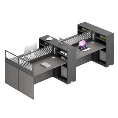 伟樽屏风办公桌四人位240*120*110cm张