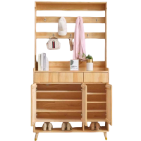 豫龙都实木鞋柜三抽个