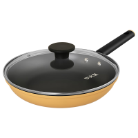 炊大皇煎锅26cm厚底薄壁匀热控油铝合金不粘锅JG26CX