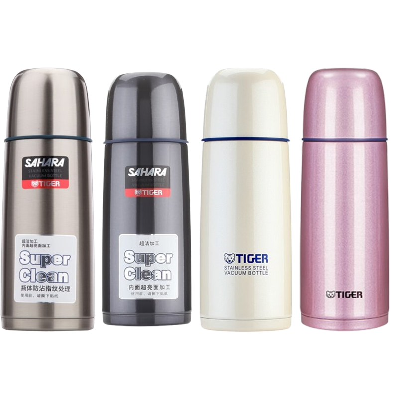 虎牌保温杯350ml简约不粘指纹不锈钢保温杯CSC-A350(颜色随机)