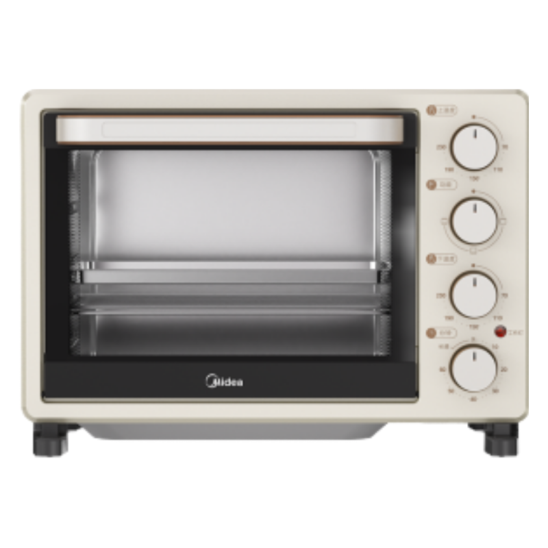 美的(Midea)家用多功能电烤箱30升 机械式操控 上下独立控温 专业烘焙易操作 烘烤蛋糕面包PT3031