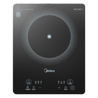 美的(Midea)家用电磁炉电陶炉电池炉2200W大功率猛火电磁灶一体微晶面板爆炒炒菜智能定时火锅炉MC-22MB06