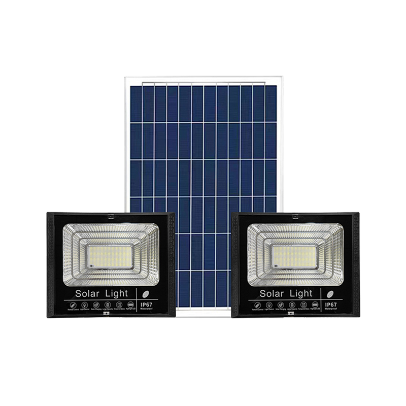 翰卓晶云 太阳能灯LED投光灯露营营地灯室外防水路灯一拖二30W充电指示 HZ-598S-015