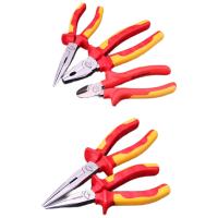 钢盾 绝缘钢丝钳绝缘斜嘴钳尖嘴钳老虎钳6寸7寸8寸VED电工专用工具 7寸绝缘钢丝钳S046011